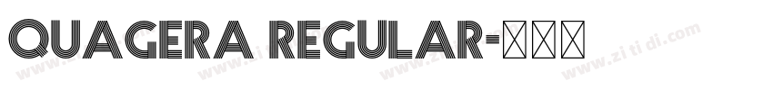 Quagera Regular字体转换